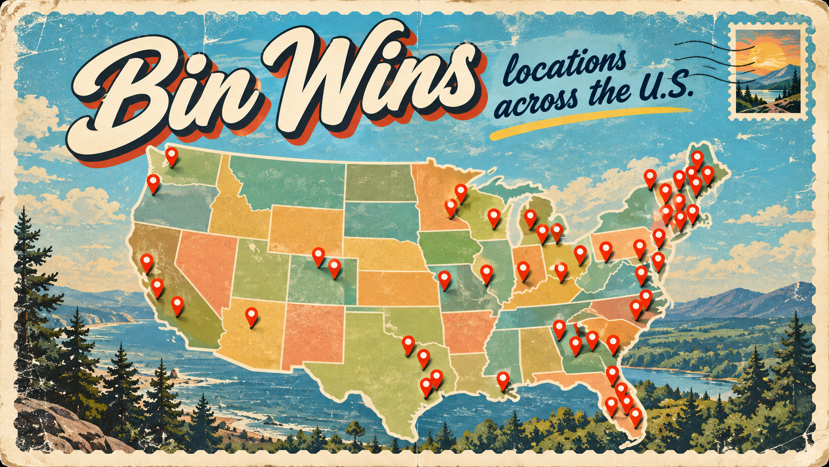 Vintage Bin Wins U.S. Travel Map