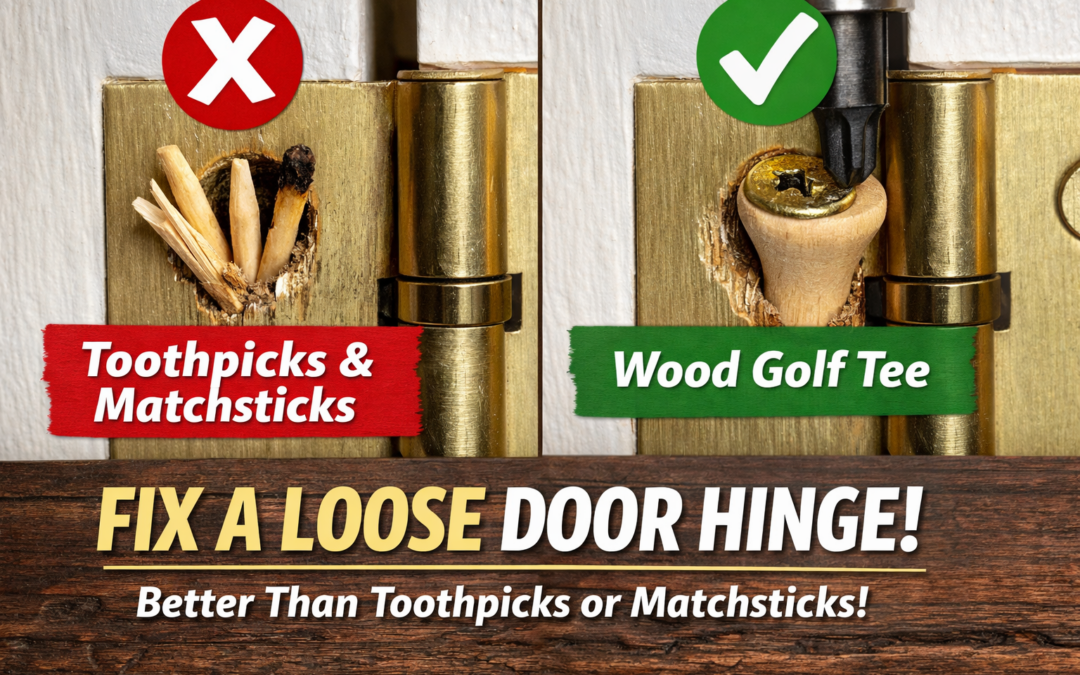 How to Fix a Loose Door Hinge (Better Than Toothpicks or Matchsticks)